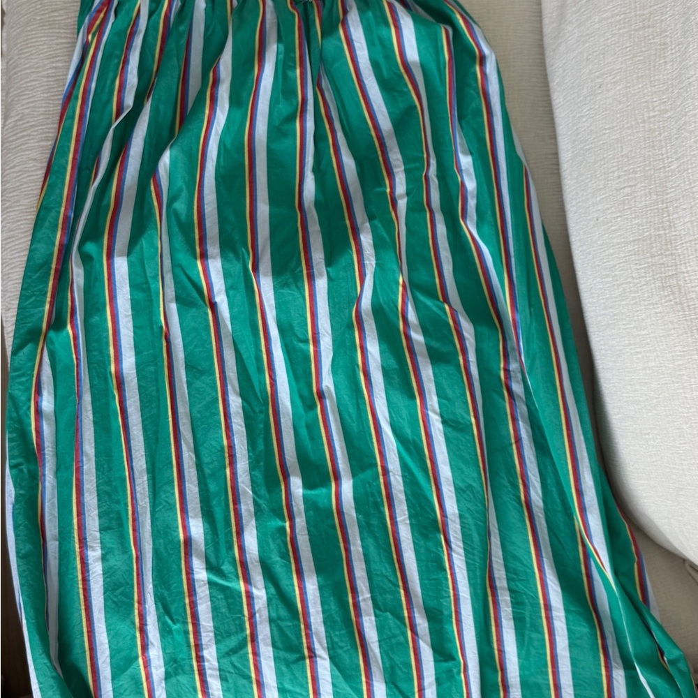 Hill House Green and White Striped Maxi Skirt - Picture 5 of 5
